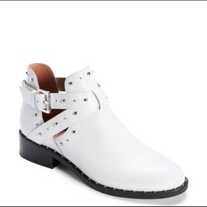 Halogen Hailey White Studded Booties